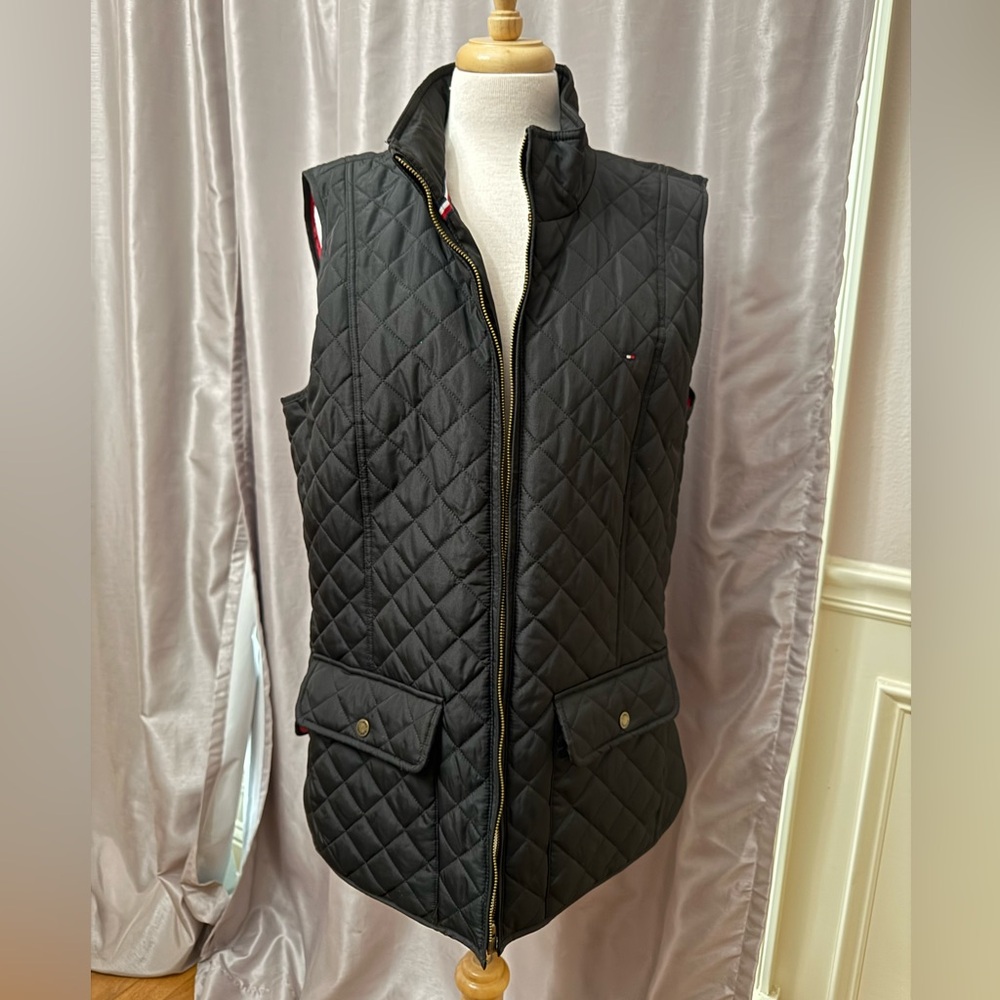 Tommy Hilfiger Black Quilted Vest